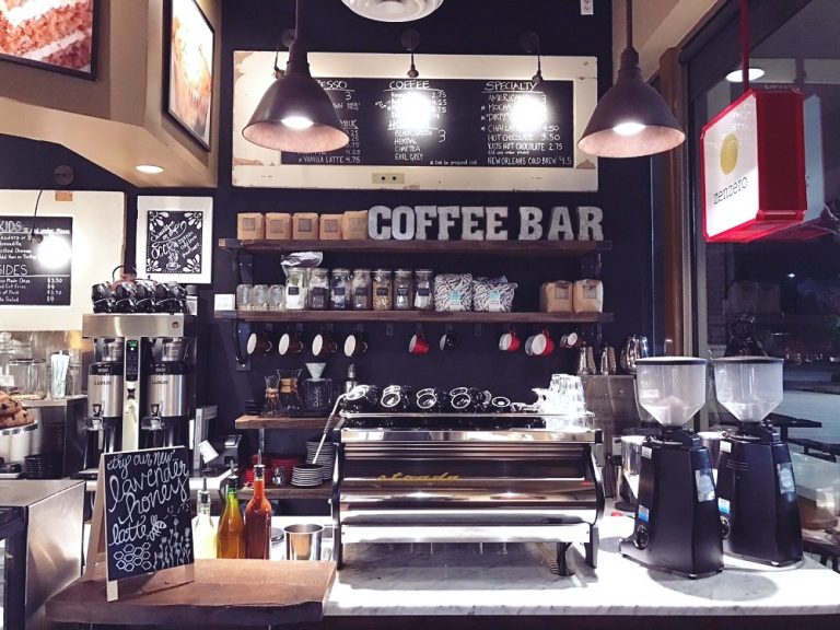 A small coffee shop in Canada